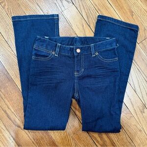 Ralph Lauren Girls Dark Wash Straight Leg Jeans Size 6X Classic Denim Vintage